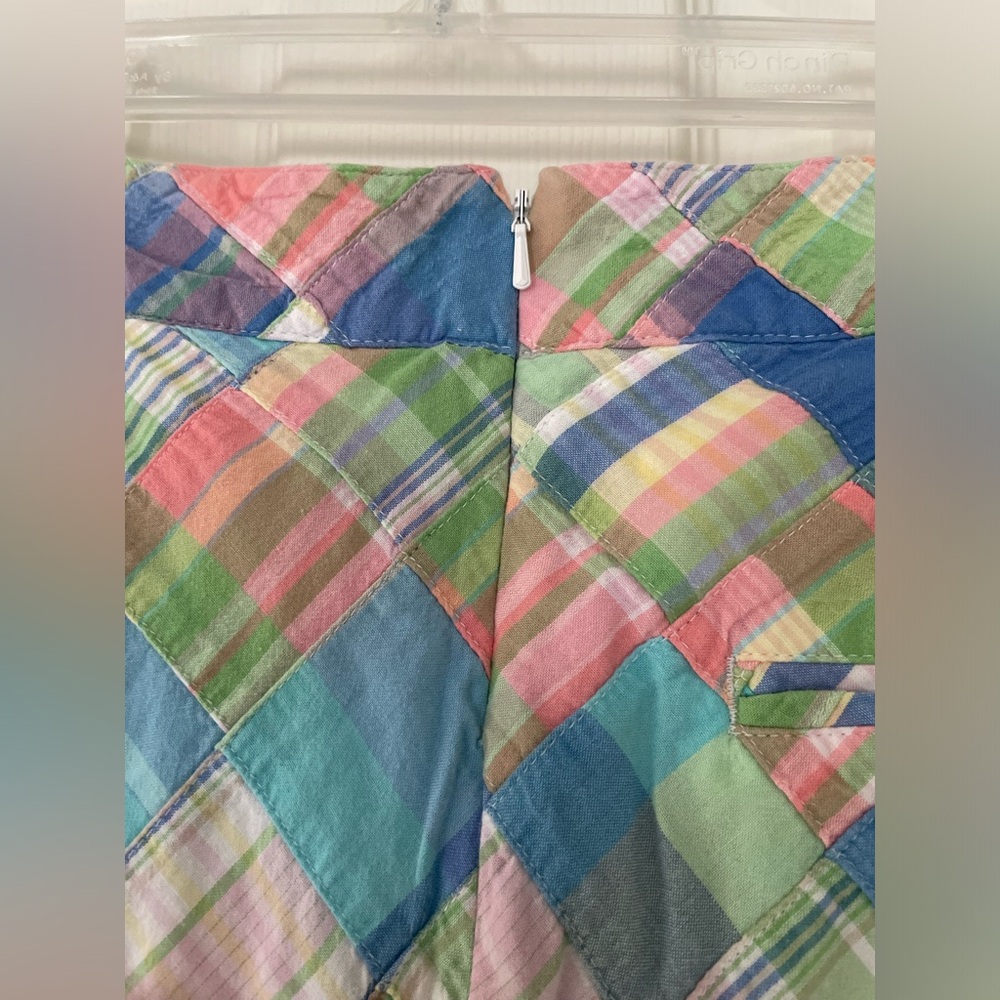 Lady Hagen Patchwork/Pastel Plaid Skort Sz 6 - Picture 7 of 13